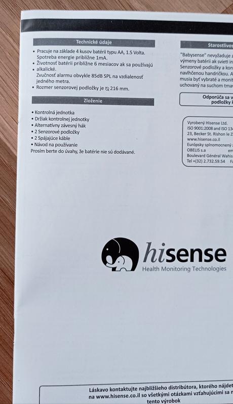 Monitor dychu babysense 5, babysense