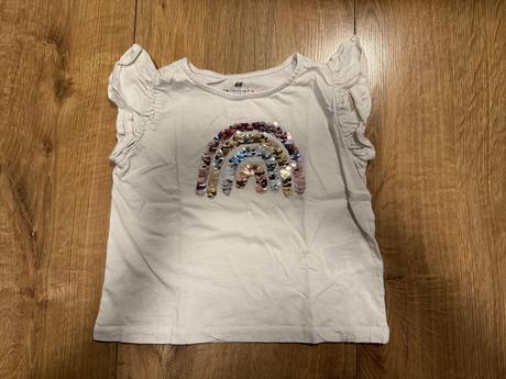Tričko s dúhou hm, h&m,110