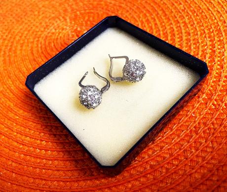 Brúsené vintage náušnice, 