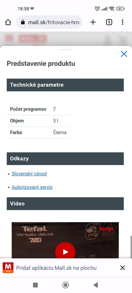 Tefal versalio deluxe 7 v1, tefal