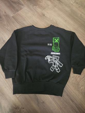 Mierne zateplena mikina minecraft, f&f,122