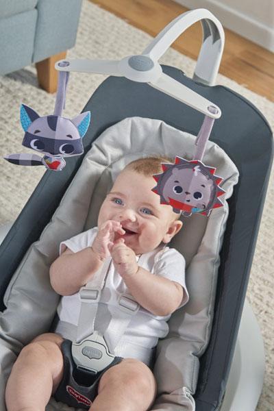 Hojdačka s kolískou 2v1 0m+,