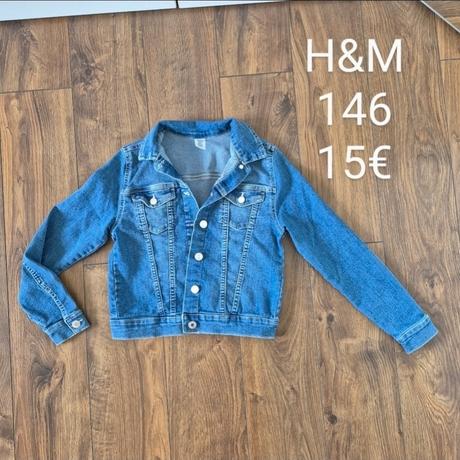 Riflová bunda, h&m,146