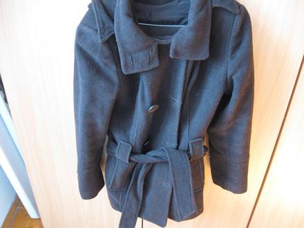 Dámsky tmavohnedý kabát, 38