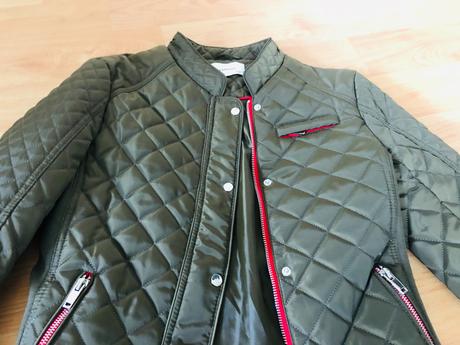 Reserved kaki moderná prešívaná bunda, reserved,s