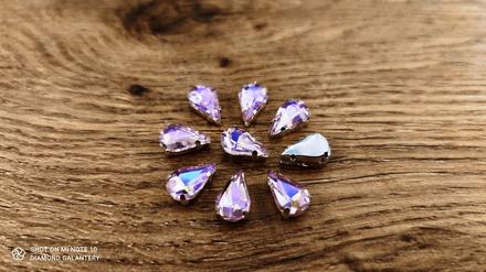 Našívacia aplikácia s lôžkom - 8 x 13 mm, 