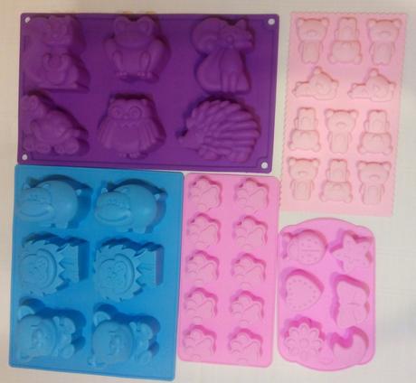 Veľká 6 zvieratkova silikónová forma,