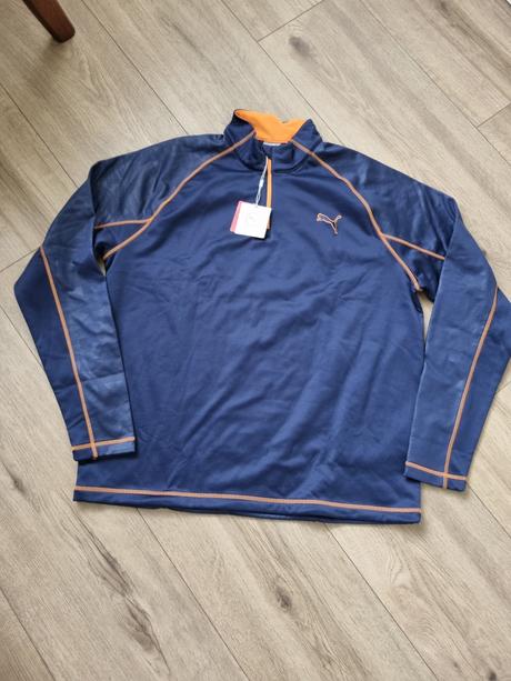 Športová tmavomodrá pánska mikina puma veľ. xxl, puma,xxl