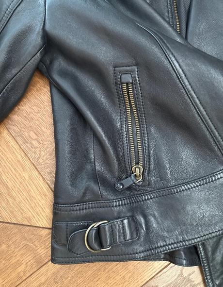 Massimo dutti luxusná kožená dámska bunda m, m