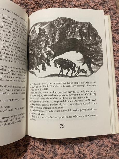 Stará krásna rozprávková kniha jeleň kráľovnej víl,