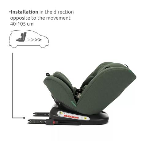 Autosedačka isofix 40-150cm - black,