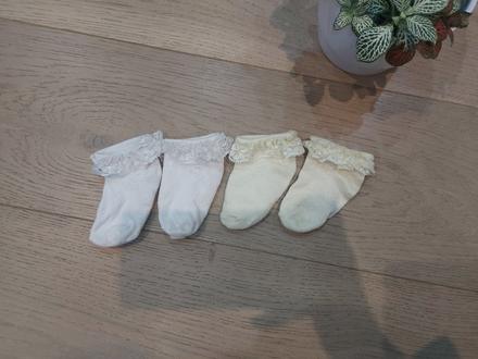 Čipkované ponožky- super stav, pepco,21