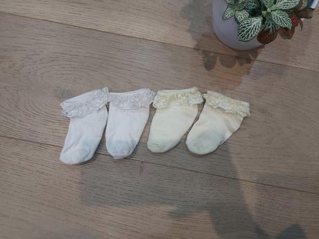 Čipkované ponožky- super stav, pepco,21