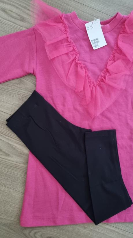 Dvojdielna súprava mikiny a legín, h&m,122