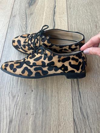 Kožené mokasiny / poltopánky, 37