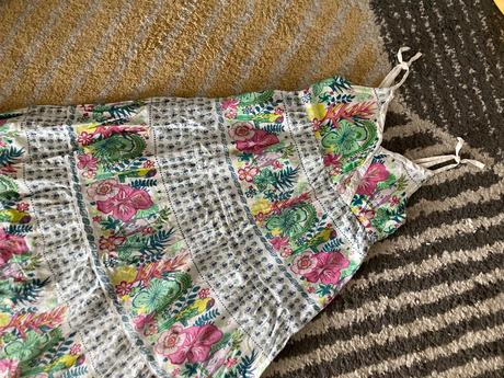 Farebné maxi šaty, h&m,128