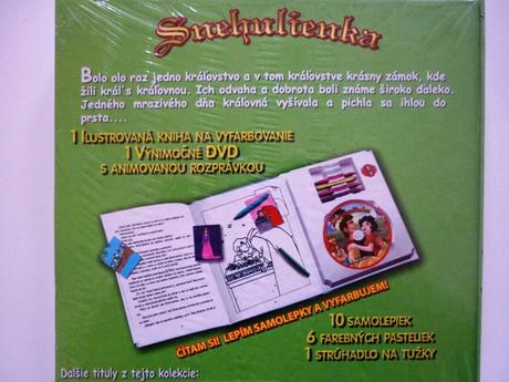 Slovenská kniha + dvd snehulienka,