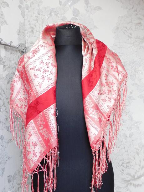 Austria look trachten hodvabna šatka ku kroju, l