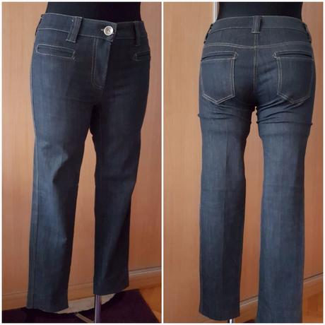 Kvalitné italy skinny členkové tmavošedé džínsy 36, 36