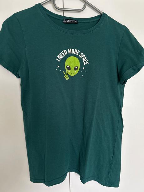 Tmavozelené tričko, fishbone,xs