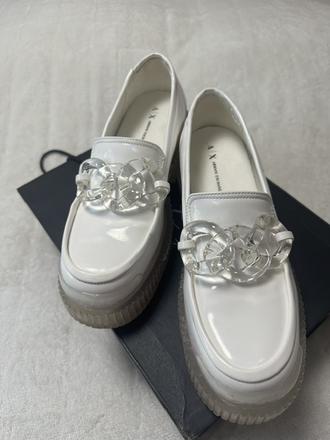 Biele lakované topánky zn armani exchange originál, armani,39