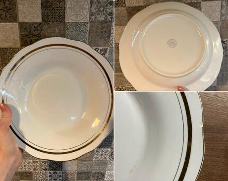 6ks hlboke porcelan. taniere, 