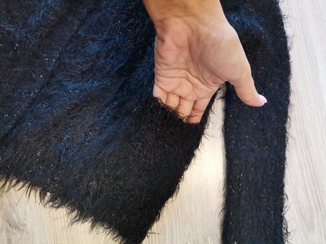 Dievčenský čierny svetrik prehoz, kiki&koko,104