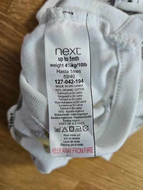 Next 3x body s krátkym rukávom zvieratká 56, next,56