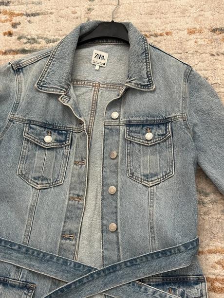 Riflové šaty, zara,l