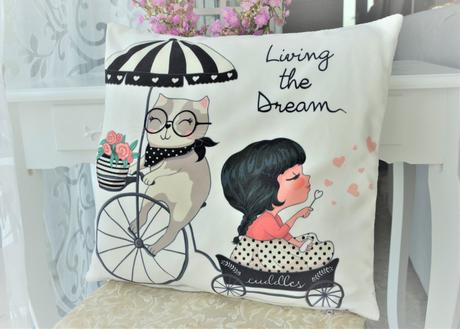 Mačičková obliečka na vankúš-42x42cm, 