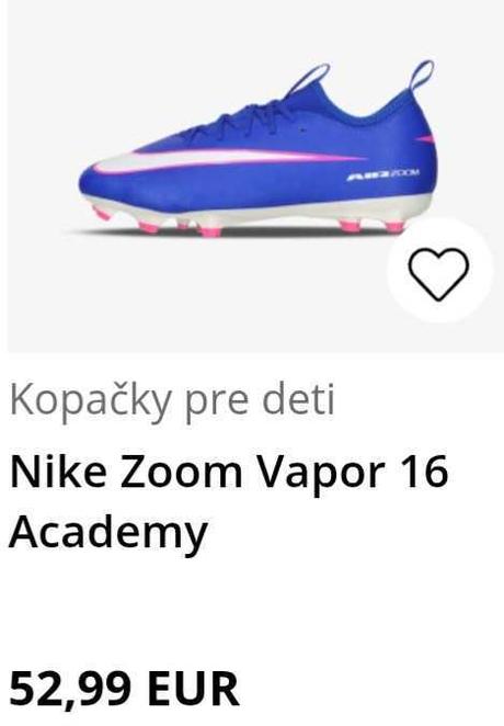 Kopačky nike zoom vel. 37,5 - ako nové, nike,37