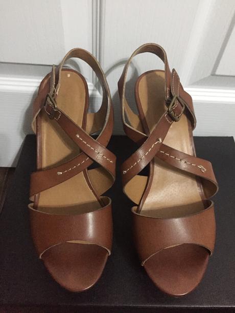 Hnede sandálky na platforme, graceland,38