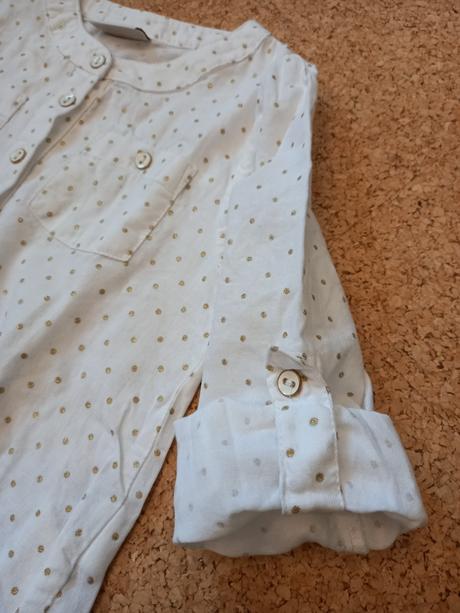 Elegantná blúzka so zlatými bodkami, 110