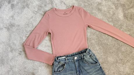 Vrúbkované tričko h&m 158/164, h&m,158