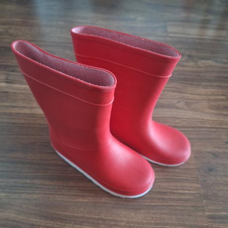 Červené gumáky lupillu 2x obuté, veľkosť 28/29, 28