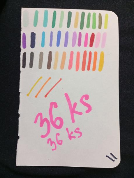 Sada profi fixiek 36 ks obojstranné, 