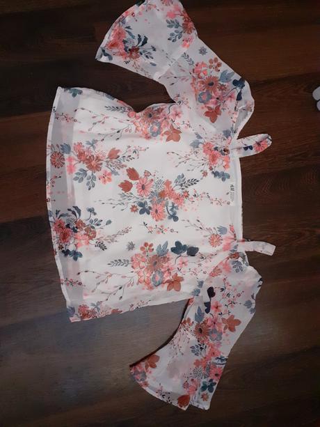 Bluzka s otvorenymi ramenami, h&m,146