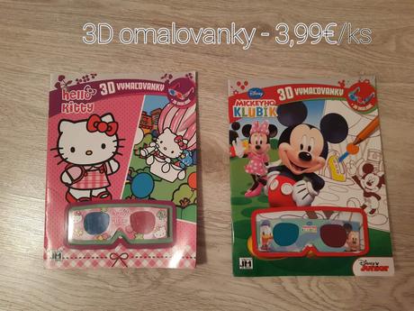 Skolske potreby nove, omalovanky, cena za ks maxim, 