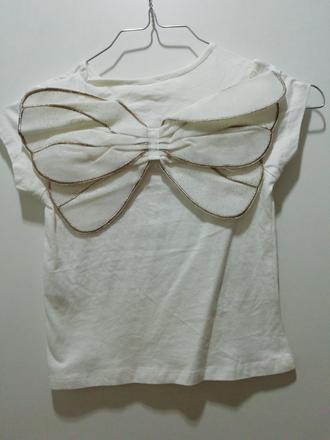 Tričko biele s krídlami, primark,104