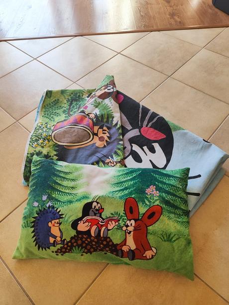 Detské obliečky krtko+vankúš, šírka (cm): 140,dĺžka (cm): 200