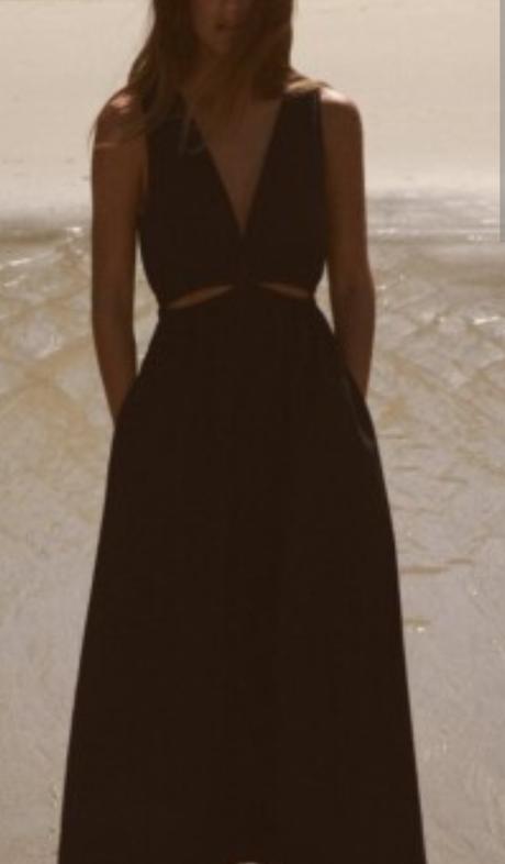 Čierne popelínové bavlnené šaty zara, zara,l