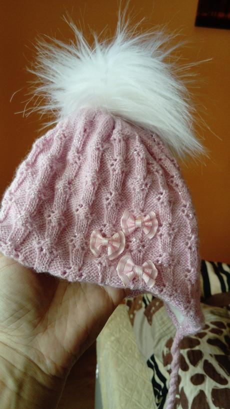 Zimny set (ciapocka+rukavicky), h&m,80