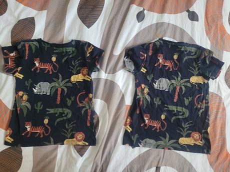 Tričká dvojičky motív zvieratá, lindex,122