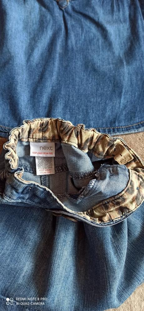 Riflová blúza a suknička cca.80, 68–80