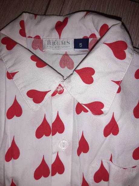 Srdiečková blúzka, všade samé srdiečka, brums,116