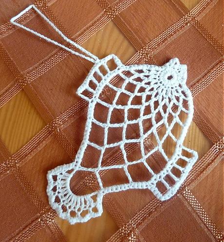 Háčkovaná ozdoba na vianočný stromček- rybka,