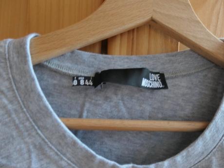Love moschino original luxusne damske tricko m/l, moschino,l