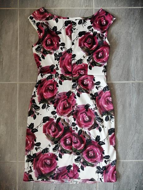 Saténové ženské šaty so vzorom ruže,vs, s