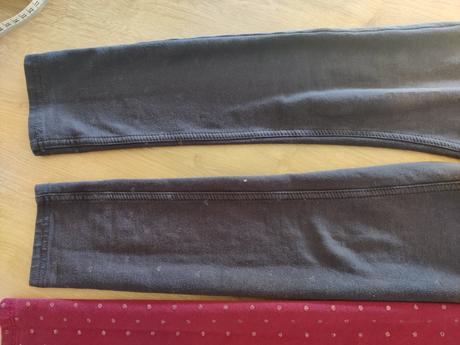 2x zateplené legínky, h&m,134
