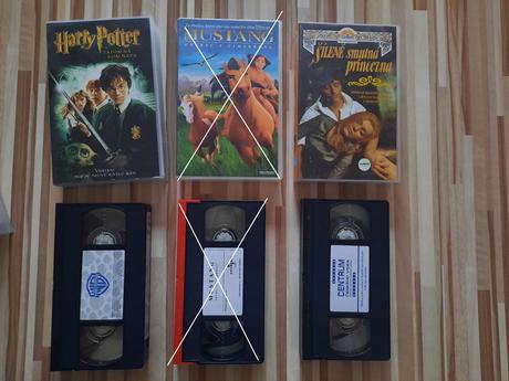 Vhs kazety filmy rozprávky,